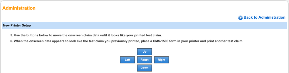 printer configuration align