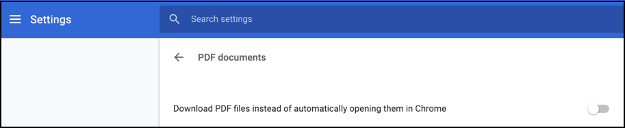 chrome PDF enable
