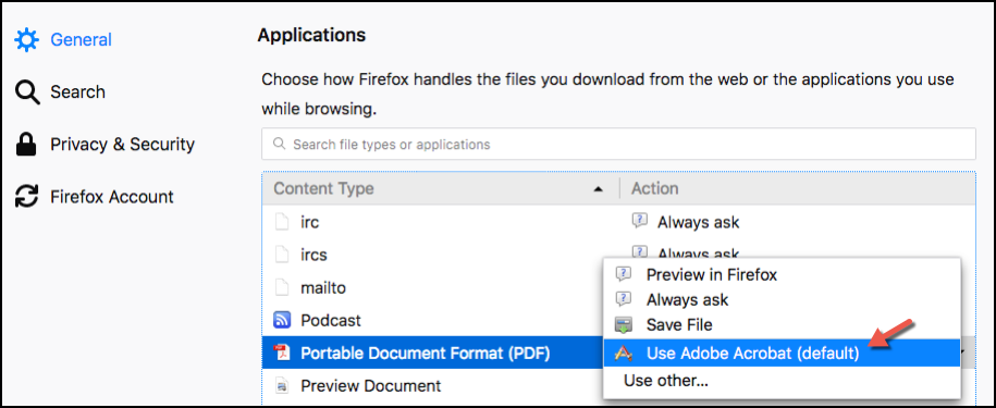firefox acrobat