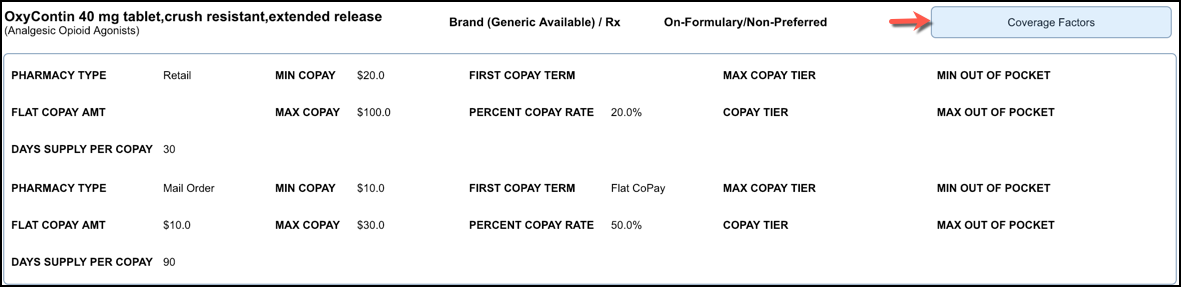 RTF formulary brand rx coverage factors