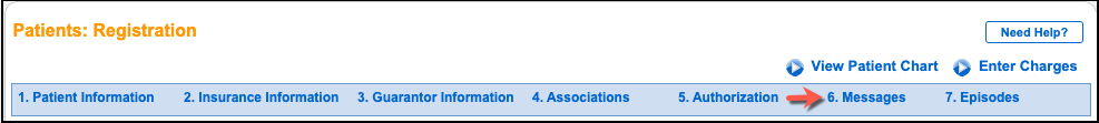 registration messages