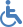 wheelchair blue icon
