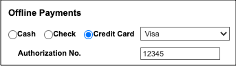 offline credit card payments