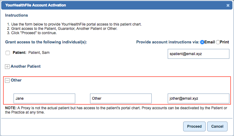 enable access other