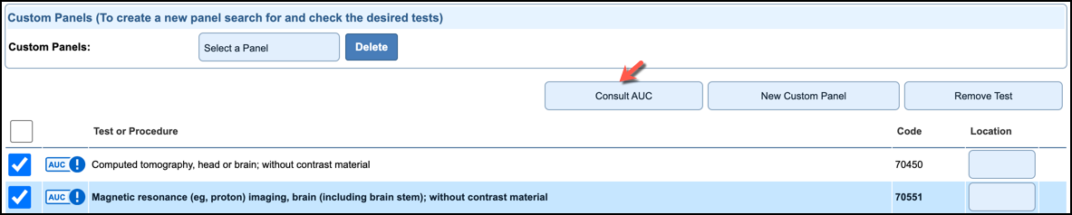 consult AUC