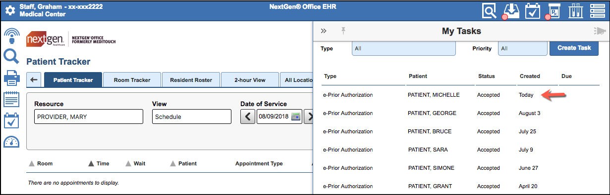 ePA staff tasks