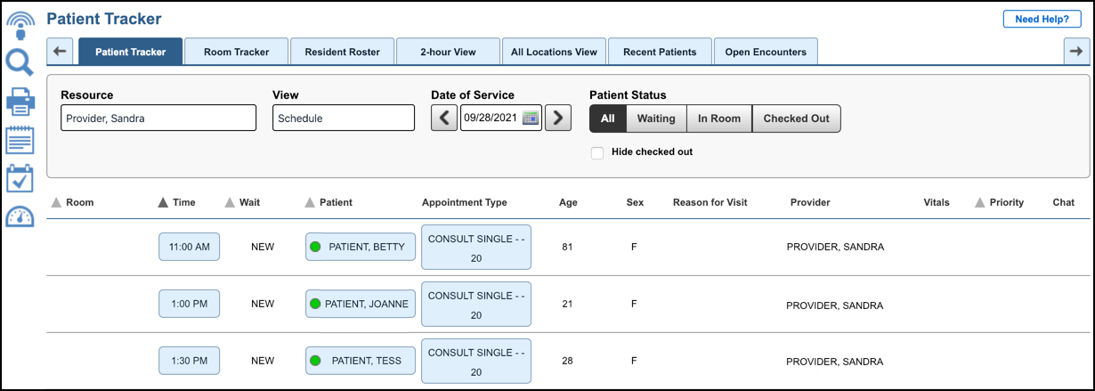 patient tracker