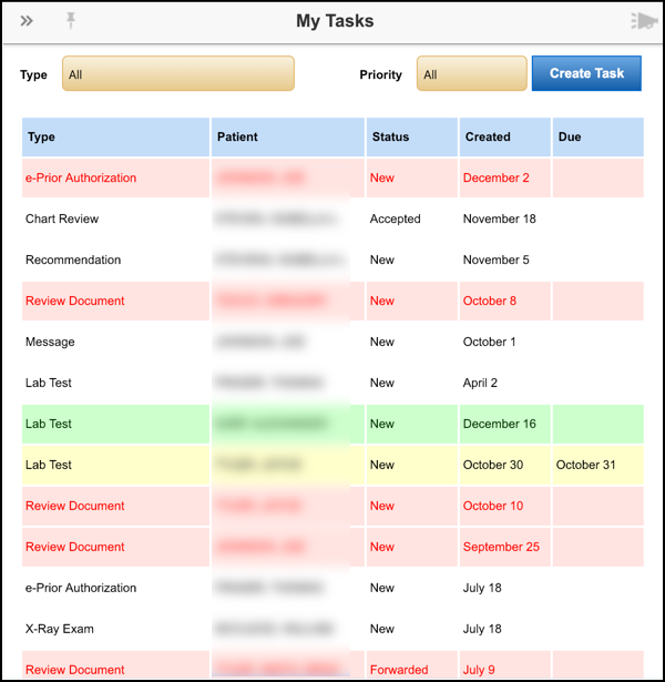 my tasks