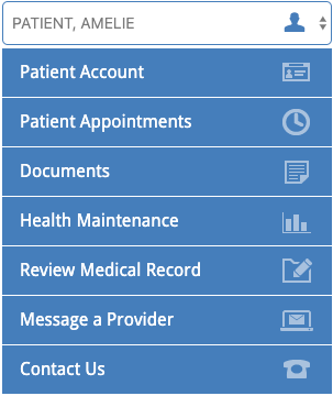 navigation menu