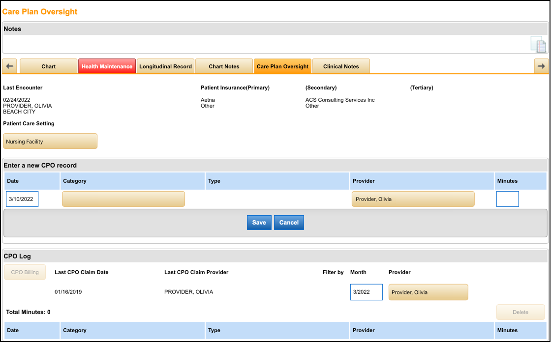 care plan oversight