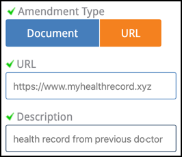 amendment URL