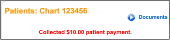 collected patient payment