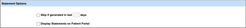 statement templates options