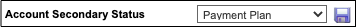 instamed payment plan account secondary status