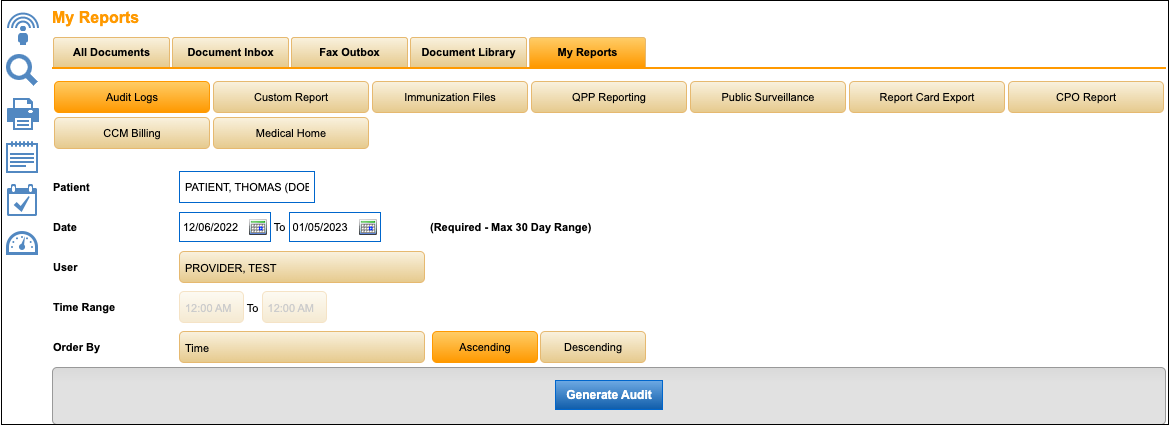 audit logs