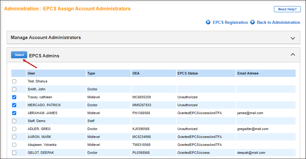 Assign Admin 1