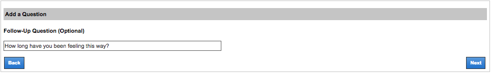 custom forms followup question