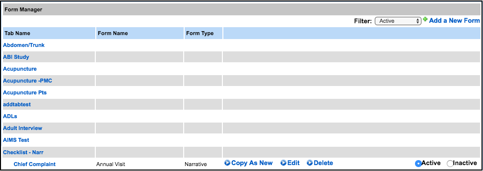 custom forms form manager
