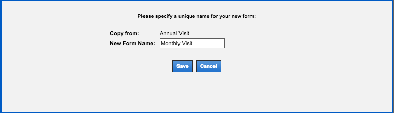 custom forms save copy