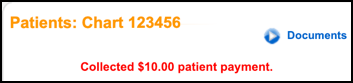 collected patient payment