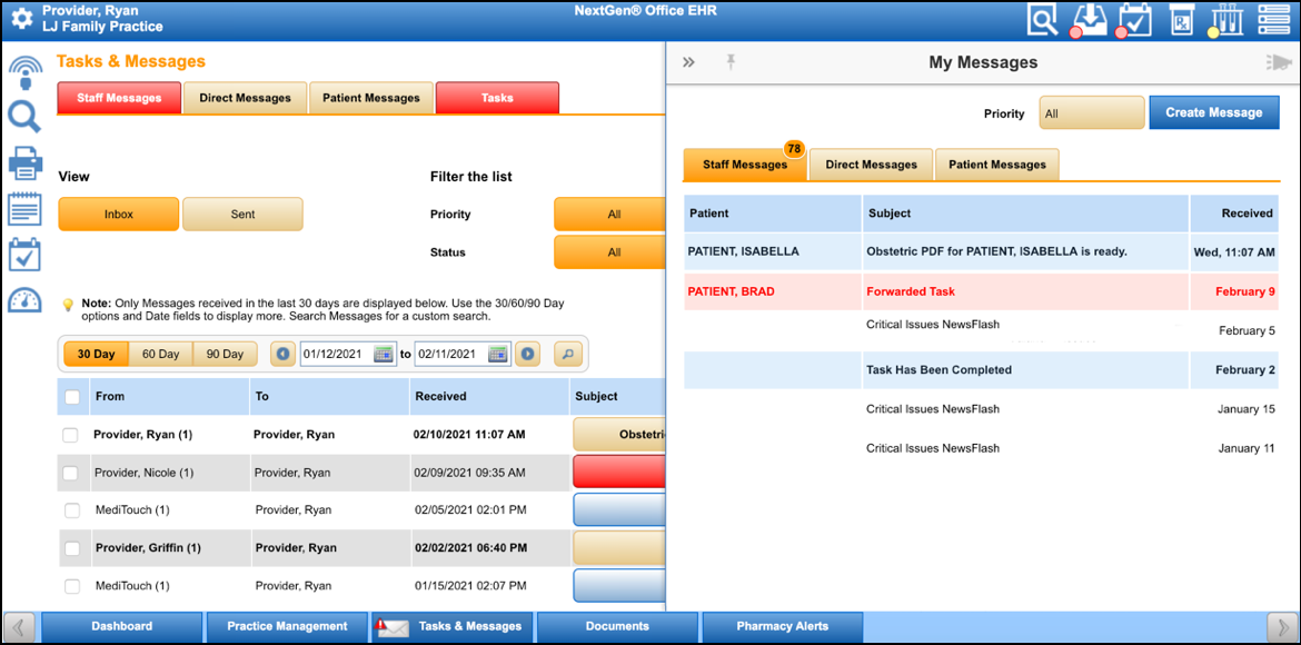 view messages