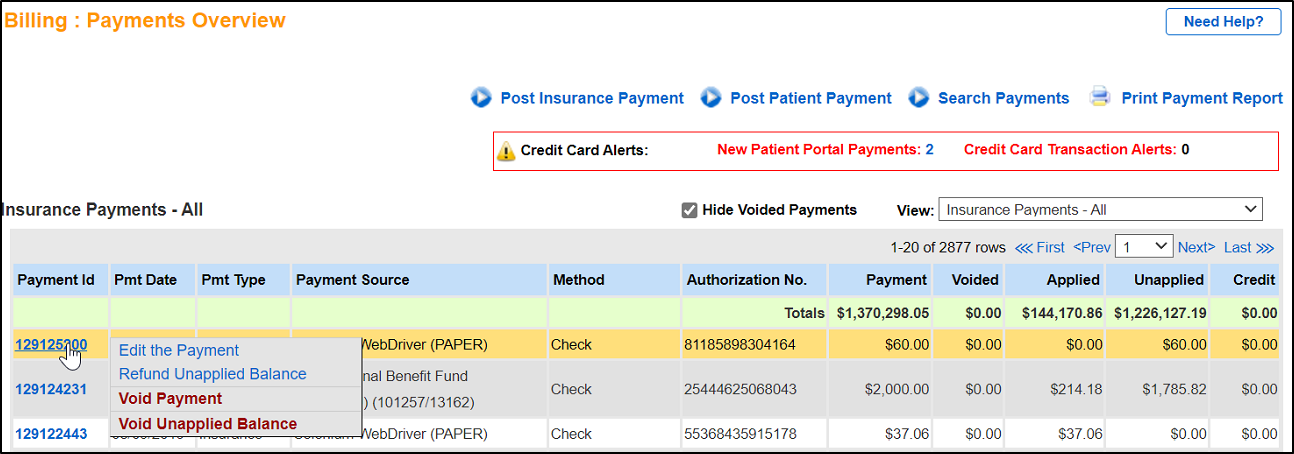 Insurance Payment Options