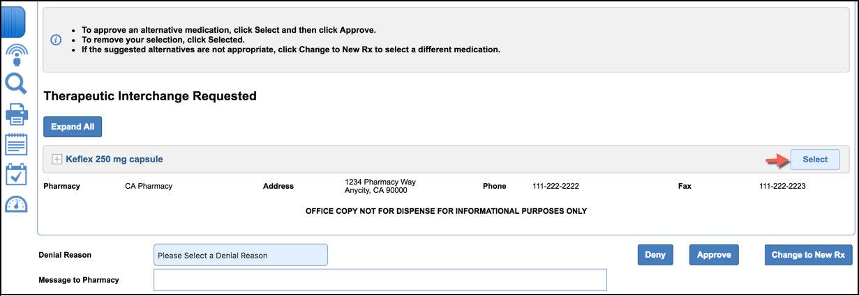 select alternative med