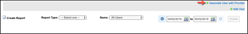 user maintenance associate user