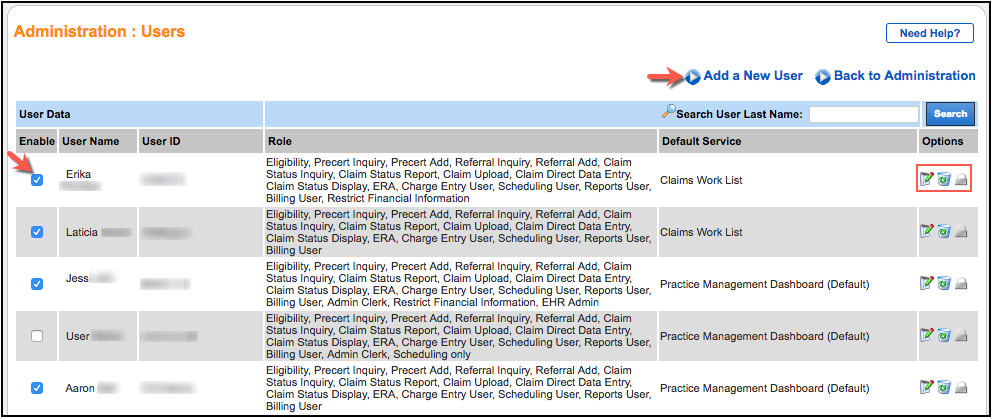 user maintenance add new user