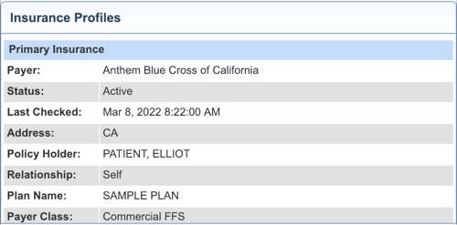 chart preview insurance profiles