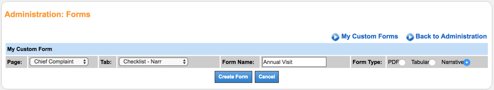 custom forms form name