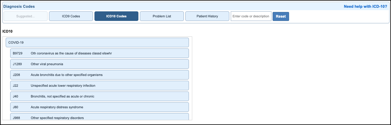 diagnosis panel COVID-19