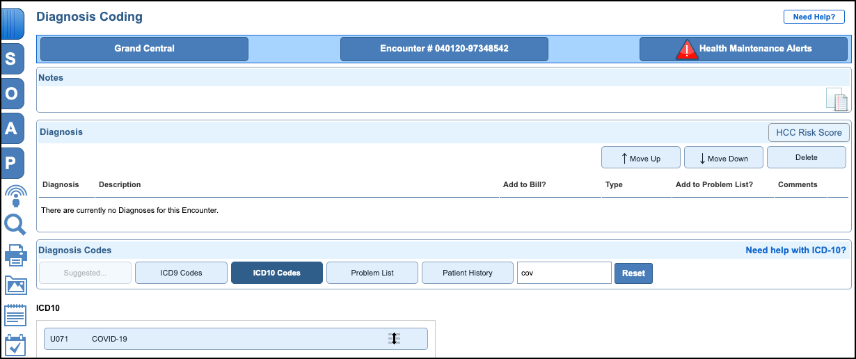 diagnosis coding COVID-19