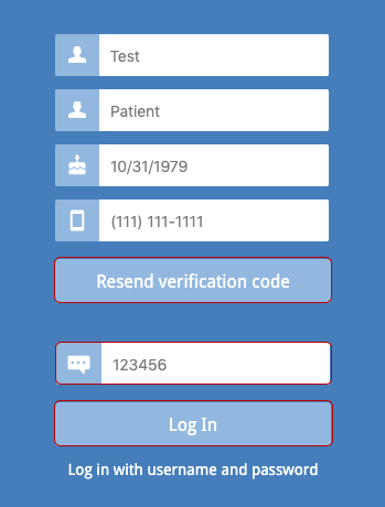 login verification entered
