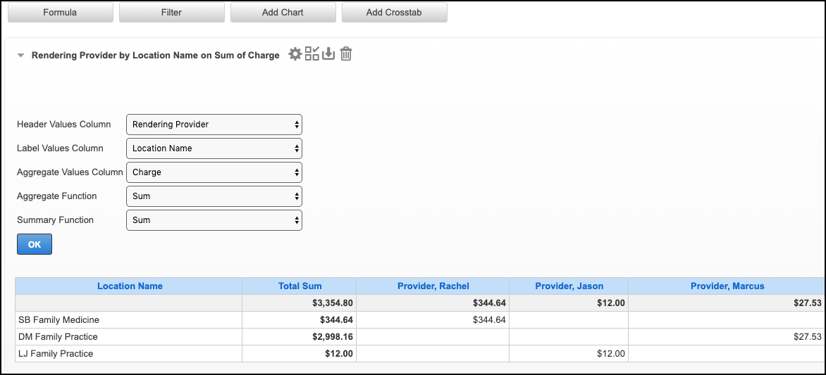 analysis grid crosstab