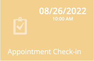 home page appt check-in