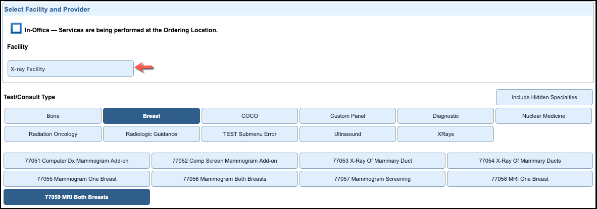 radiology orders external