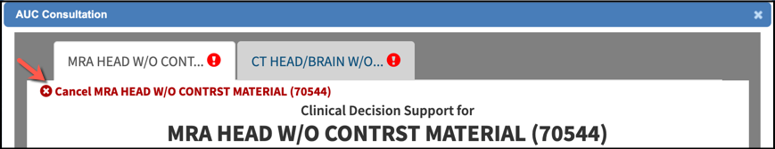 auc consultation cancel