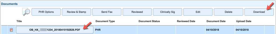 administrative documents OB hx