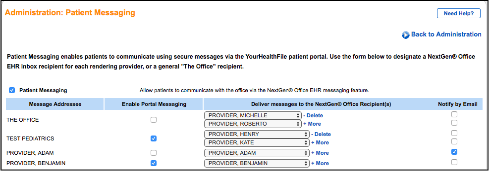 patient messaging