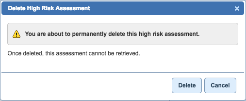 problem list confirm delete