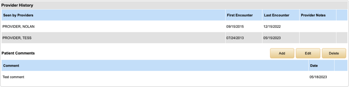administrative provider history