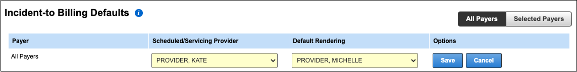 incident to billing defaults