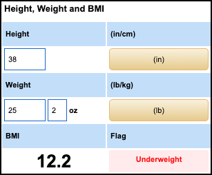 pediatric underweight