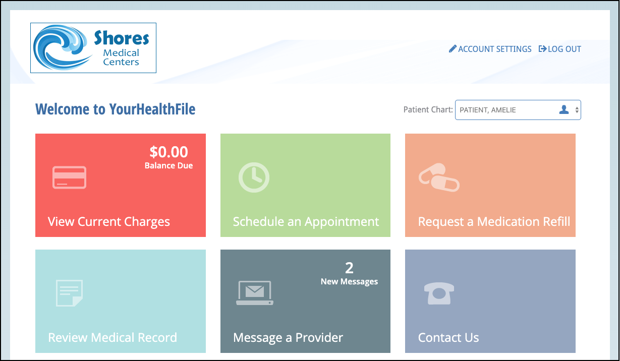 home page schedule appt