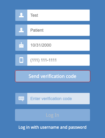 login send verification code