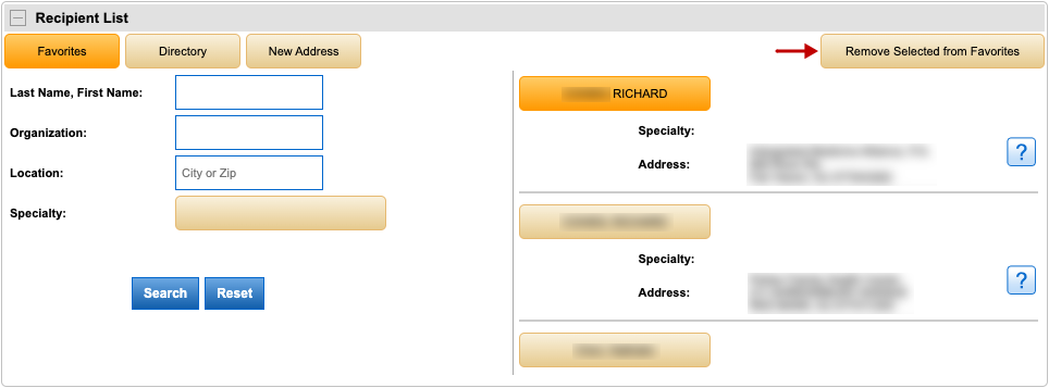 direct messages favorites