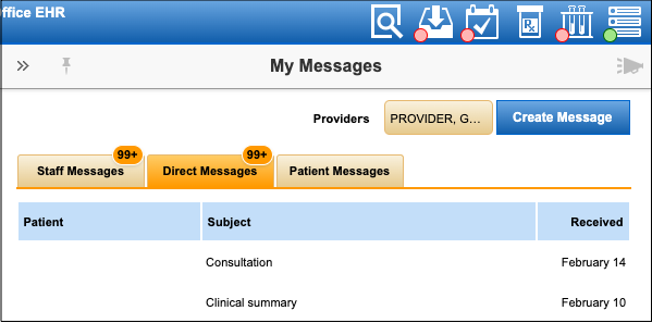 my messages direct messages