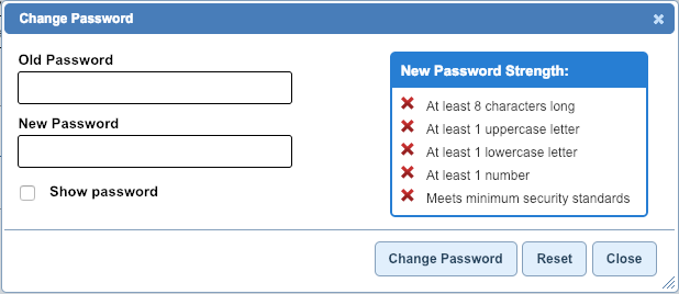 change password