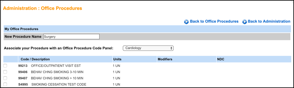 office procedures name
